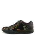 thumbnail image 3 of Spring Step L'Artiste Danli-Fab Fashion Sneakers – Premium Leather with Tapestry Print Upper - Lace Up Zipper Closure, Removable Insole, Flat Platform Sole, 3 of 9