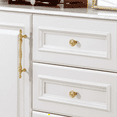 thumbnail image 6 of French Light Luxury Brass Drawer Handles Furniture Hardware Kitchen Cabinet Gold Handles,96 Hole Spacing brass, 6 of 6