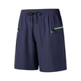 thumbnail image 4 of Besolor Mens Workout Shorts Straight Leg Elastic Wisted Drawstring Casual Lightweight Athletic Running Shorts with Pockets(3X-Large,Dark Blue), 4 of 7