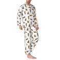 thumbnail image 2 of Sikiie German Shepherd Dog Mens Pajama Set, Soft Warm Long Sleeve Sleepwear, Cozy Button-Down Pjs for Men-, 2 of 7