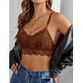 thumbnail image 2 of Lace Bralettes for Women Padded Bralette Camisole Racerback Crop Top Floral Lace Bralettes V Neck, 2 of 6