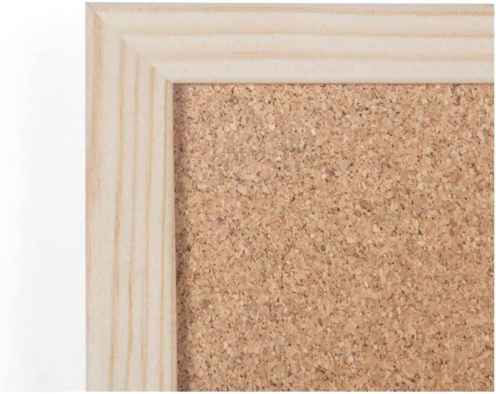 MasterVision Wood Frame Cork Bulletin Board - 12" x 18"