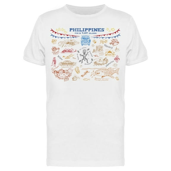 Philippine Doodle Sketch  T-Shirt Men -Image by Shutterstock, Male XX-Large
