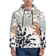 thumbnail image 2 of Bingfone Tropical Leaves Men'S Drawstring Hoodie Long Sleeve Pocket Sweatshirts-X-Large, 2 of 9