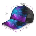 thumbnail image 2 of Galaxy Snapback Trucker Hats Baseball Caps Adjustable Mesh Back Ball Caps For Men Women, 2 of 5