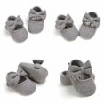 thumbnail image 5 of DuAnyozu Toddler Baby Girls Princess Shoes Cute Bowknot Knitted Soft Sole Sneaker, 5 of 6