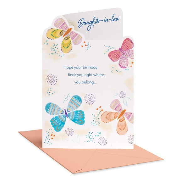 American Greetings Birthday Card for Daughter-in-Law (Butterflies)