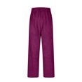 thumbnail image 6 of BLVB Women's Cozy Fleece Pants Casual Soft Elastic Waist Thick Winter Warm Thermal Pajama Pants Loungewear, 6 of 8