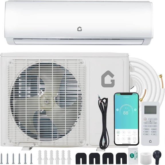 EastVita 9000-BTU 450-sq ft 115-Volt White Through-the-Wall Air Conditioner with Heater with Remote-24 SEER2