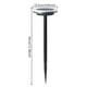 thumbnail image 3 of Lámpara decorativa para césped 12LED Sensor inteligente de luz decorativa para jardín (blanco) Tmvgtek Para estrenar, 3 of 3