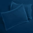 thumbnail image 4 of ROYALE LINENS Navy Duvet Cover Full Size - Soft Full Duvet Cover Set - 3 Piece Double Brushed Full Duvet Covers with Zipper Closure, 1 Full Duvet Cover 80x90 inches and 2 Pillow Shams (Full, Navy), 4 of 8