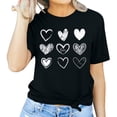 thumbnail image 4 of Otvok Womens Short Sleeve Tops Round Neck Valentine'S Day Shirts for Summer, 4 of 6