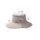 thumbnail image 3 of Sombrero Boonie de ala ancha transpirable para exteriores UPF 50+ Gorra de safari de malla de protección solar para viajes de pesca (verde) JM, 3 of 4
