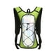 thumbnail image 3 of Mochila de ciclismo (1 unidad), bolsa de hidratación de 43 x 23 x 9 cm, bolsa de nailon repelente al agua con cordón ajustable para senderismo y desplazamientos (verde), 3 of 9