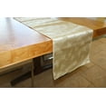 thumbnail image 4 of Brocade Table Runner Christmas Holiday Collection Glittery Trees Gold, 4 of 4