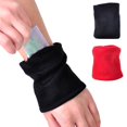 thumbnail image 3 of NIBOLOG Wrist Wallet Sweat Absorption Multifunctional Comfortable Anti-skid Superior Comfort Storage Wear-resistant Zipper Workout Wallet Gym Wrist Bag for Outdoor, 3 of 8