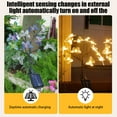 thumbnail image 5 of sruoe Solar Garden Lights Decorative, Outdoor Solar Lights, 2 Pc Solar Lights Decor, Waterproof Garden Pathway Lights, Stake Lights for Outside, Patio, Lawn Landscape Decoration Light, 5 of 6