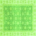 thumbnail image 1 of Ahgly Company Indoor Square Oriental Green Traditional Area Rugs, 5' Square, 1 of 4