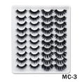 thumbnail image 1 of False Eyelashes Faux Mink Lashes 20 Pairs Long Dramatic Fluffy Volume Natural Fake Eyelashes Value Pack MC-3, 1 of 5
