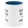 thumbnail image 2 of Working Mom Gifts Two-Tone Mug Coffee fuels the working mom's superpowers, 2 of 4
