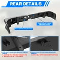 thumbnail image 5 of Full Width Rear Bumper for 2019-2024 Ram 2500 | Modular 3-Piece Heavy Duty Bumper Design | Retains Factory Sensors & Tow Hitch | Q235A Steel with Antiskid Steps & 4" Pod Lights, 5 of 8