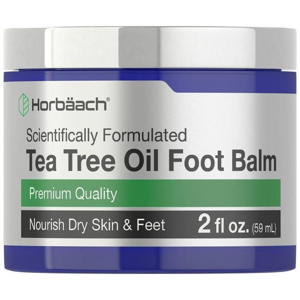 Bálsamo para pies Horbäach, aceite de árbol de té, 59 ml, hidratante