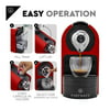ChefWave Espresso Machine for Nespresso Compatible Capsule, Holder, Cups (Red) (New)