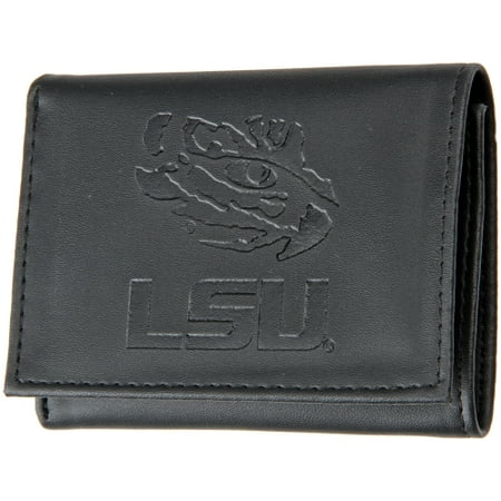 Tigers College Womens Wallet - LSU Tigers Hybrid Tri-Fold Wallet - Black - No Size