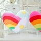 thumbnail image 4 of 1 cojín de peluche con forma de corazón de arcoíris, ideal como regalo creativo para el hogar, la tienda o el coche (estilo estrella de corazón)., 4 of 7