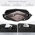 thumbnail image 2 of KXF Women Nylon Crossbody Satchel Purse, Lightweight Waterproof Multi Pocket Handbag for Daily Commute, 2 of 7