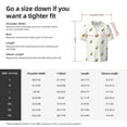 thumbnail image 5 of Honeii 's Gold Rabbit for men's short-sleeved button-up collared shirt featuring a pocket, perfect for beach vacations, and travel adventures., 5 of 5
