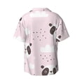 thumbnail image 2 of Daiia Cute Panda Men's Linen Shirts Short Sleeve Casual Shirts Button Down Shirt for Men Beach Summer Wedding Shirt-XX-Large, 2 of 7