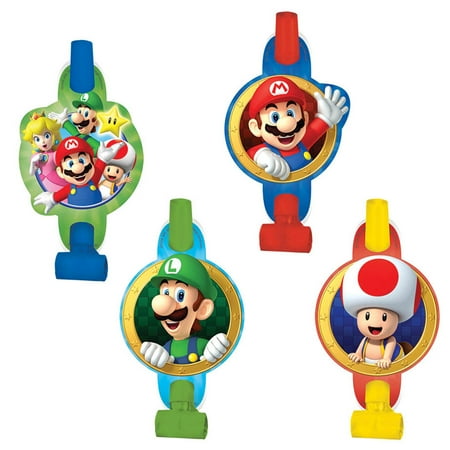 - Super Mario Blowouts (8 Pack) - Party Supplies