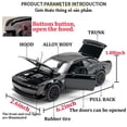 thumbnail image 5 of Erbadihago Modelo de Coche de Juguete 1/32 Dodge Challenger Hellcat Modelo de Coche de aleación con luz y Sonido Coches Modelo coleccionables vehículos de Juguete extraíbles para niños de 3 años en ad, 5 of 5