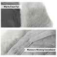 thumbnail image 4 of Comhats Womens Winter Fitted Faux Fur Corduroy Earflap Dad Elmer Fudd Hat Baseball Cap Black, 4 of 5