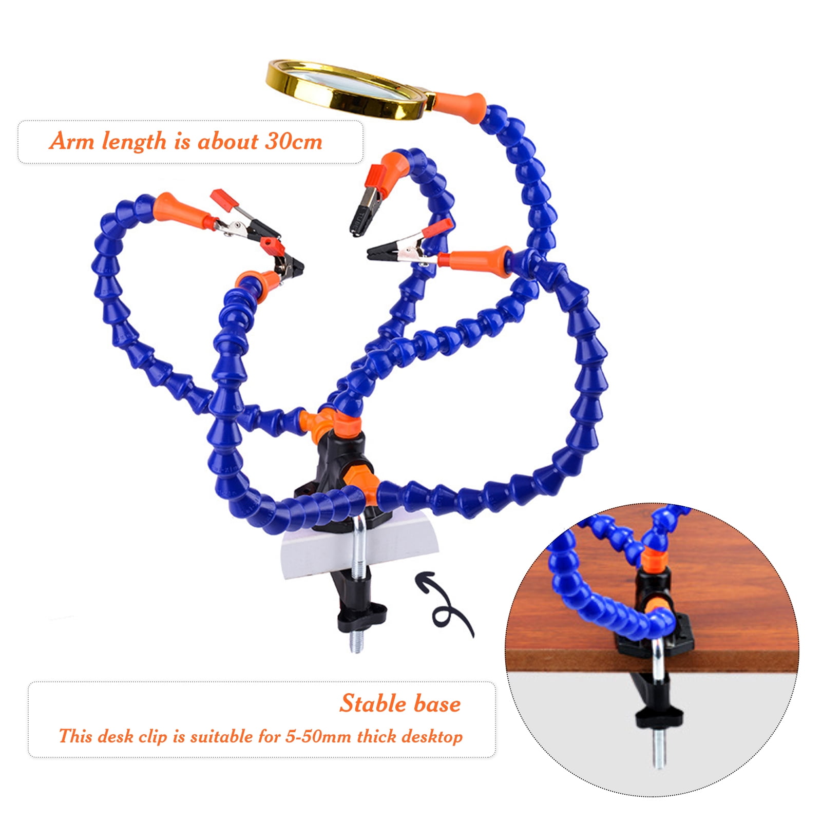 Goolrc Helping Hands Soldering Station Table Clamp Soldering Station Pcb Holder With 5 Flexible Arms For Rc Drone Car Models Soldering Walmart Com Walmart Com