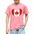 thumbnail image 5 of ITSAME T-Shirt for Boys Girls, Short Sleeve Round Neck Heart Print Kids Casual Fashion Loose Pullover Pink Size 3T, 5 of 6