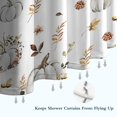 thumbnail image 6 of Fall Pumpkins Leaves Pattern Shower Curtain 36"x72" ,Bathroom Decorative Shower Curtains Set with 12 Hooks,Modern Waterproof Washable Shower Curtain, 6 of 6