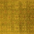 thumbnail image 1 of Ahgly Company Indoor Square Oriental Yellow Industrial Area Rugs, 5' Square, 1 of 4
