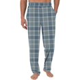 thumbnail image 2 of Wyobmus Men's Regular Fit Pajama Pants Lightweight Flannel Plaid Pajama Pants Loungewear Sleepwear Bottom Pants With Pocket Drawstring X-Multicolor, 2 of 3