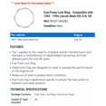 thumbnail image 2 of Fuel Pump Lock Ring - Compatible with 1993 - 1996 Lincoln Mark VIII 4.6L V8 1994 1995, 2 of 2