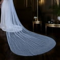 thumbnail image 5 of Bridal Veil with Pearls Beaded for Bachelorette Party Head Covering Scarf, 5 of 9