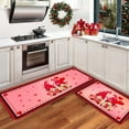 thumbnail image 2 of BJUTIR Valentine'S Day Kitchen Carpet (2 Pieces) S Kitchen Carpet Washable Cushion Comfortable Kitchen Carpet Set Holiday Decor, 2 of 4