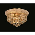 thumbnail image 3 of CWI Lighting Empire 4 Light Transitional Metal Flush Mount in Gold, 3 of 5