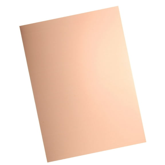 Pure Copper Sheet, 8" x 6", 20 Gauge (0.8mm) Thickness, Metal Copper Plate with Gloves(Rose Gold)