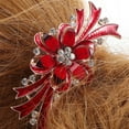 thumbnail image 3 of OUNONA Accesorio Para Peinar De Aleación Rojo Oscuro Con De Para Bodas Y Fiestas, 3 of 6