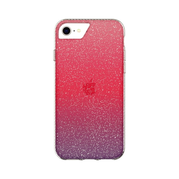 Fellowes Fashion Phone Case For Iphone 6 6s 7 8 Se 2020 Purple And Pink Ombre Glitter Com