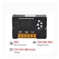 thumbnail image 2 of 10A 20A 30A Solar Charge Controller 12V 24V 48V Solar Panel PV Controller ,Simple and Convenient to Set, 2 of 6