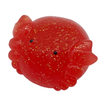 Sensory Ball Glitter Sea Animal Toy Stress Relief Fidget Ball for Adults Soft Decompression Dough Kneading Ball Desk Decor Anxiety Relief Focus Aid Portable Sensory Tool