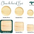 thumbnail image 3 of Tilipan Plam Leaf Disposable Plates 10 Inches (50 Count) Like Bamboo Plates,Compostable & Biodegradable,Better than Plastic Plates-Heavy-Duty Disposable Plates, 3 of 8